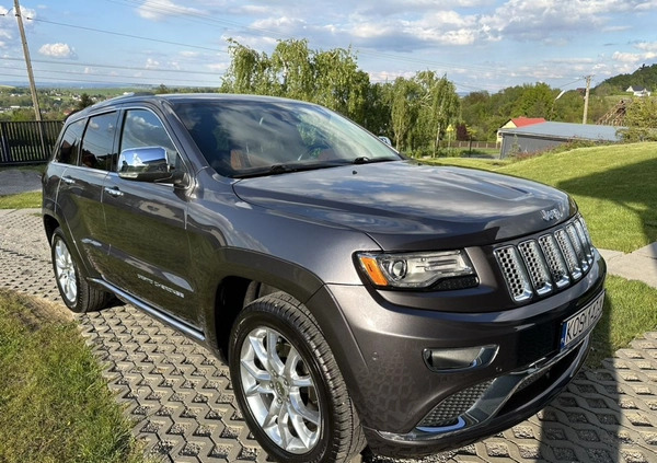 Jeep Grand Cherokee cena 114000 przebieg: 123600, rok produkcji 2014 z Andrychów małe 742